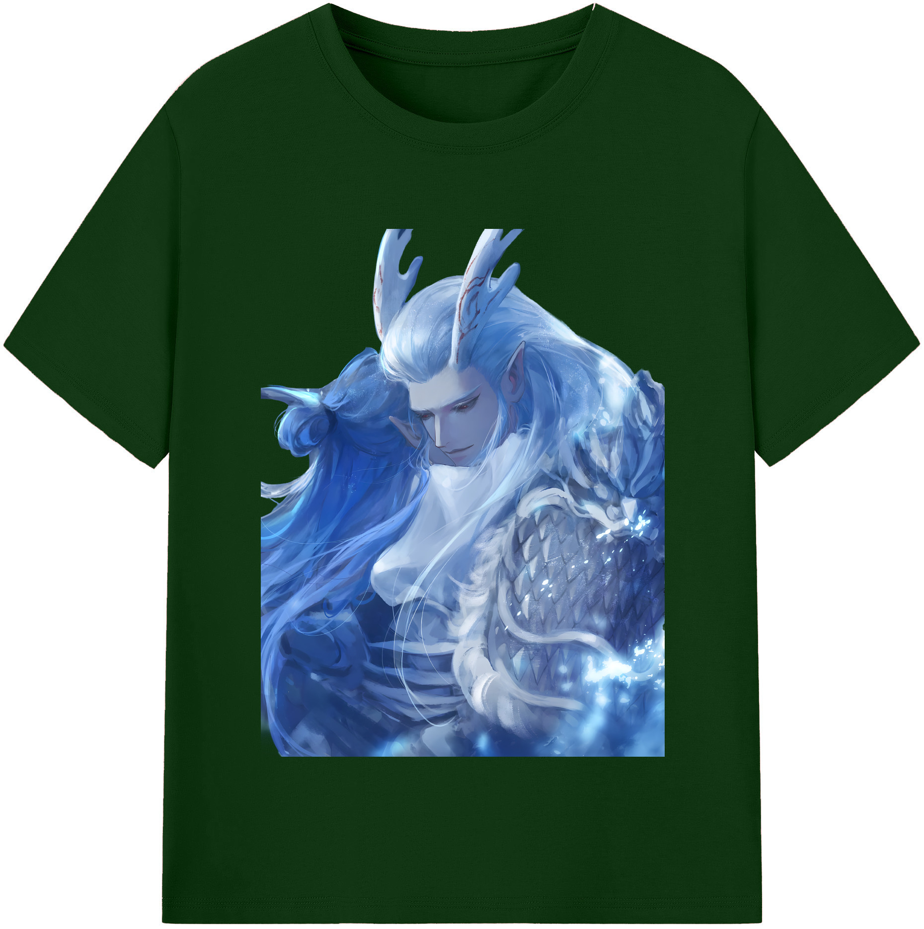 （画像用） Ne Zha 2 ナタ 魔童の大暴れ 綿100％半袖Tシャツ（フロントプリント）